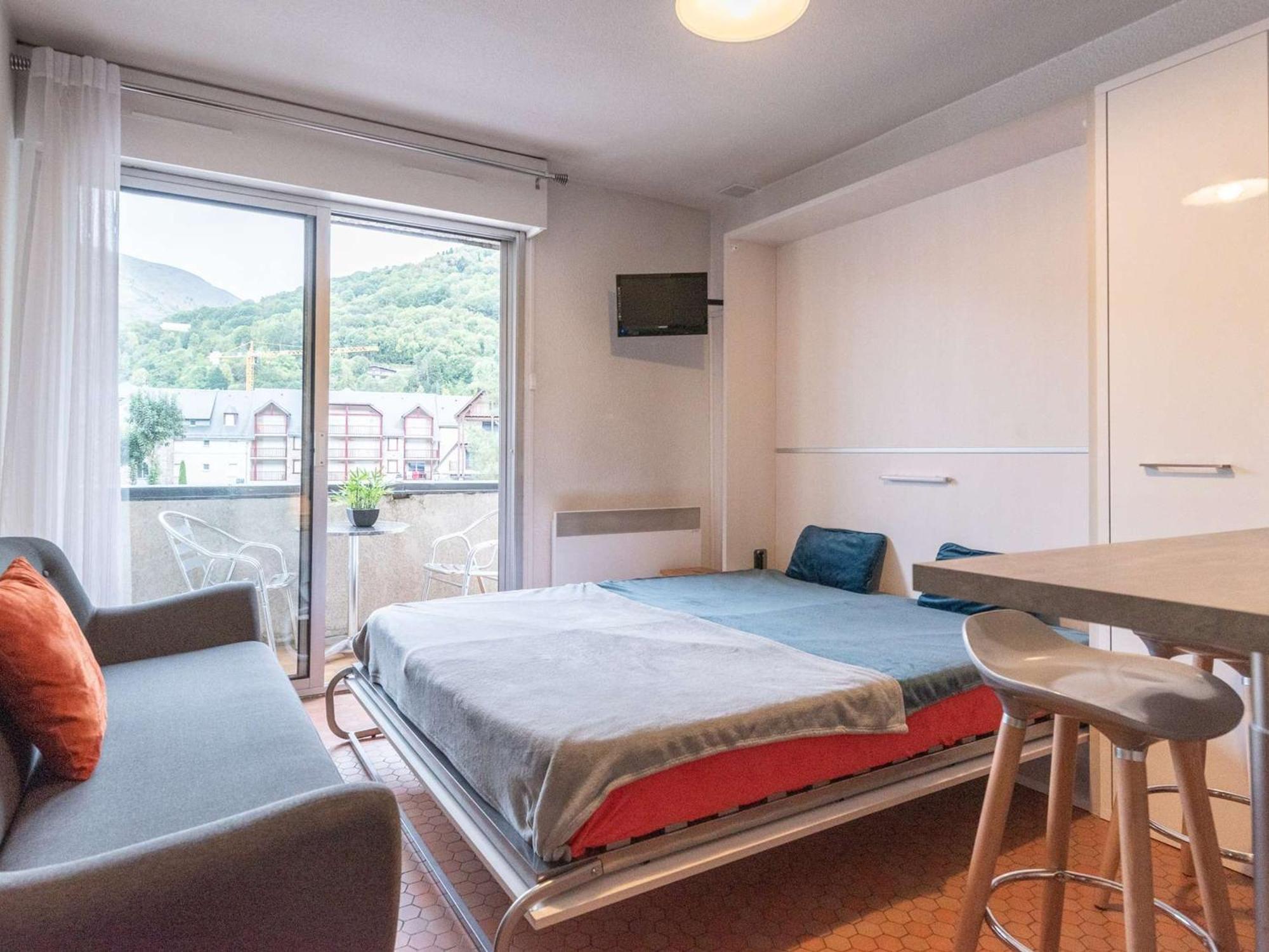 Charmant Studio Cabine 4 Pers. Avec Balcon, Proche Centre Et Thermes A Saint-Lary-Soulan - Fr-1-296-231 Kültér fotó